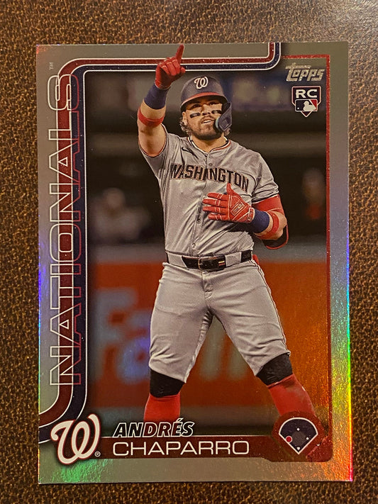 Andres Chaparro - 2025 Topps Series 1 - Rainbow Foil - Nationals