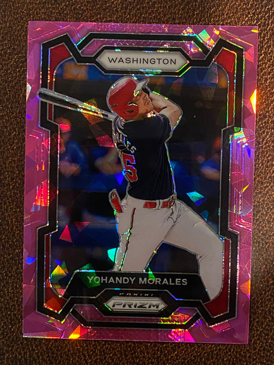Yohandy Morales - 2024 Panini Prizm - Pink Ice - Nationals