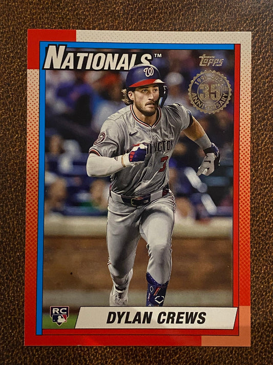 Dylan Crews - 2025 Topps Series 2 - 1990 Insert - Nationals