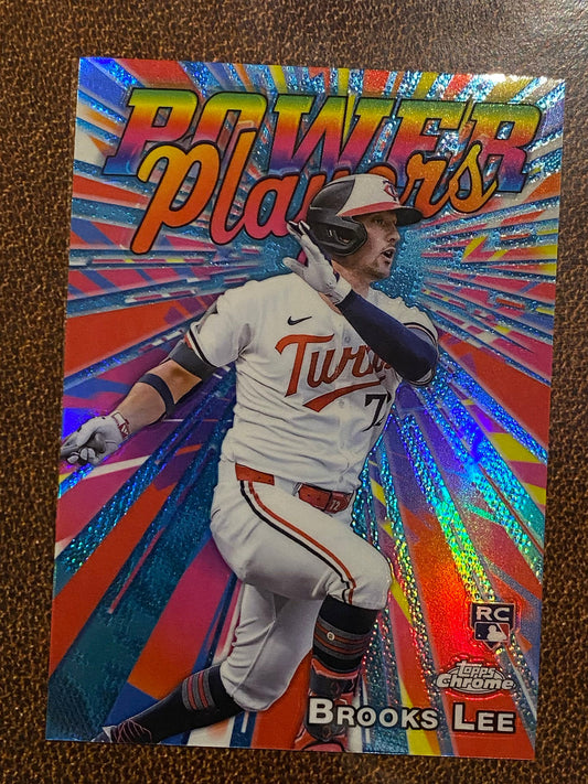 Brooks Lee - 2025 Topps Chrome - Power Players - Twins