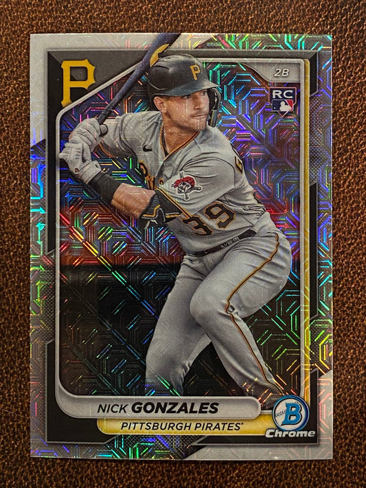 Nick Gonzales - 2024 Bowman - Mojo Refractor - Pirates