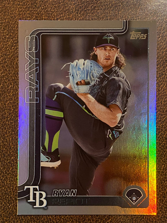 Ryan Pepiot - 2025 Topps Series 1 - Rainbow Foil - Rays
