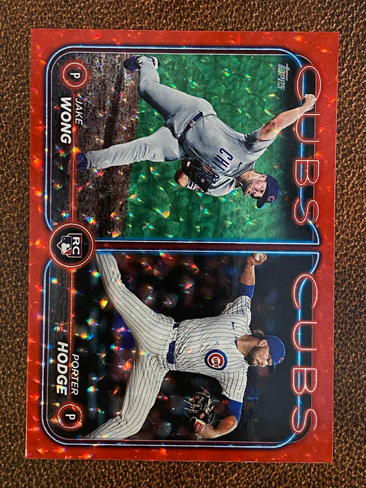 Porter Hodge / Jake Wong - 2024 Topps Update - Red Foil /199 - Cubs
