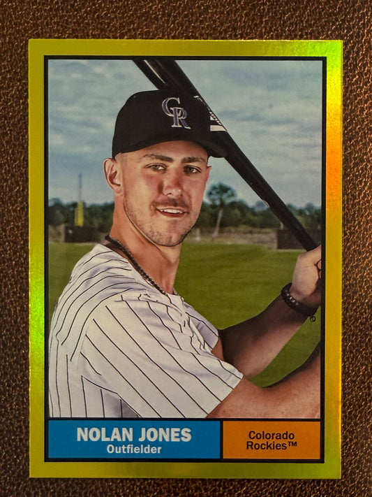Nolan Jones - 2024 Topps Archives - Yellow Foil - Rockies