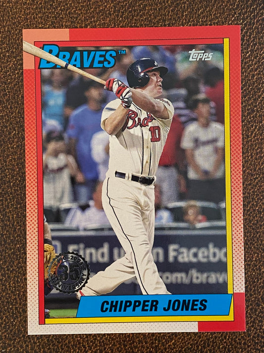 Chipper Jones - 2025 Topps Series 1 - 1990 Insert - Braves