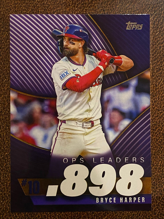 Bryce Harper - 2025 Topps Series 2 - OPS Leaders Insert - Phillies