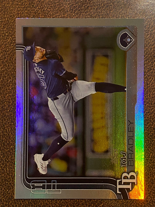 Taj Bradley - 2025 Topps Series 1 - Rainbow Foil - Rays