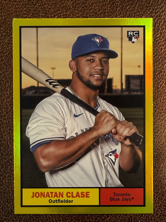 Jonatan Clase - 2024 Topps Archives - Yellow Foil - Blue Jays