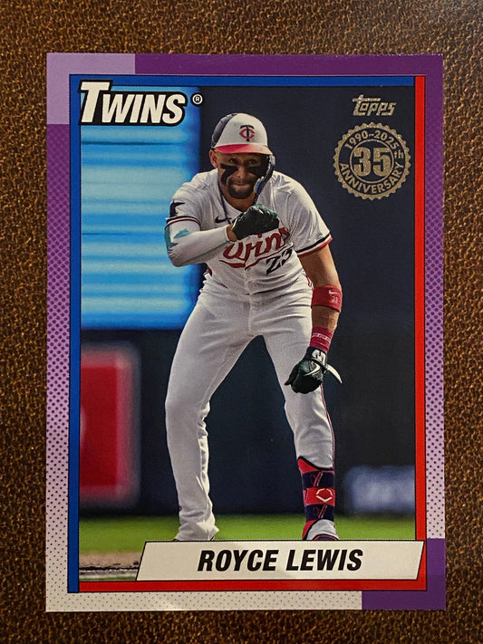 Royce Lewis - 2025 Topps Series 2 - 1990 Insert - Twins