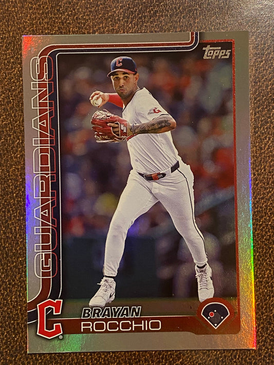 Brayan Rocchio - 2025 Topps Series 1 - Rainbow Foil - Guardians