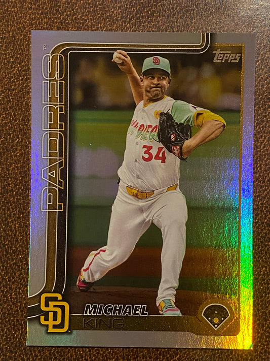 Michael King - 2025 Topps Series 1 - Rainbow Foil - Padres