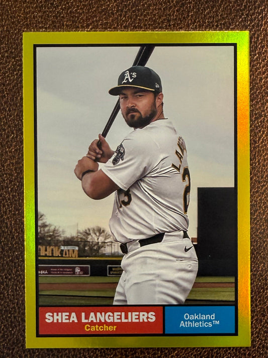 Shea Langeliers - 2024 Topps Archives - Yellow Foil - Athletics