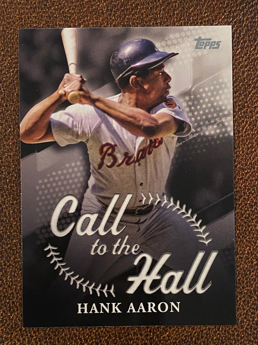 Hank Aaron - 2025 Topps Series 1 - Call to the Hall - Braves