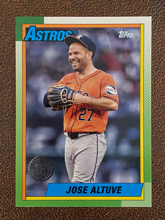 Jose Altuve - 2025 Topps Series 1 - 1990 Insert - Astros
