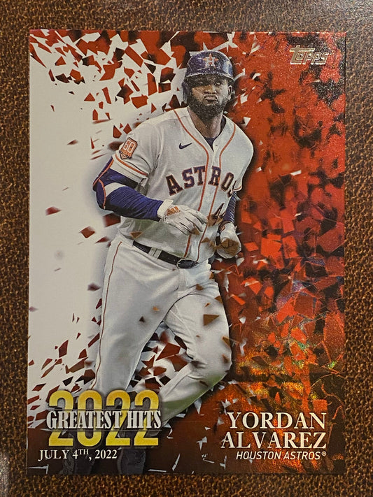 Yordan Alvarez - 2023 Topps Series 1 - Greatest Hit Inserts - Astros