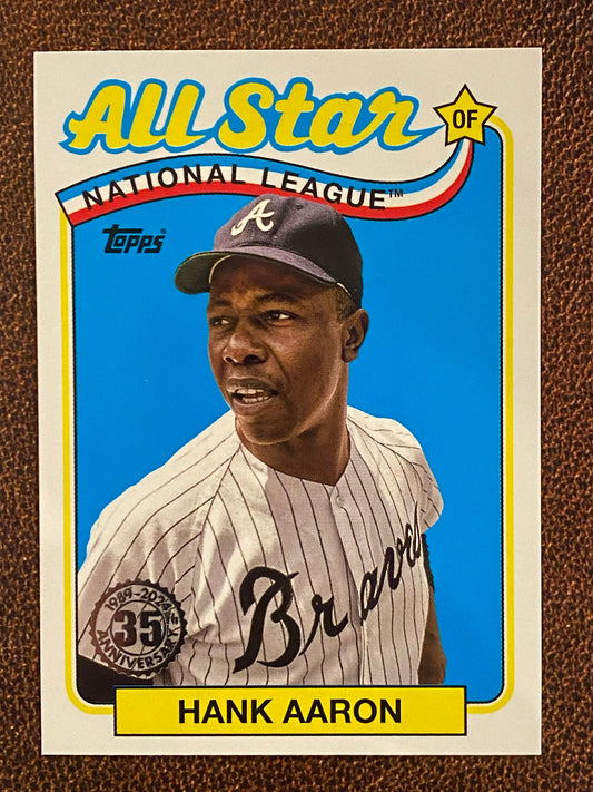 Hank Aaron - 2024 Topps Series 2 - 1989 All-Star Insert - Braves