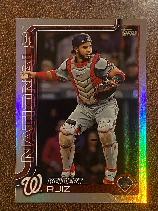 Keibert Ruiz - 2025 Topps Series 1 - Rainbow Foil - Nationals