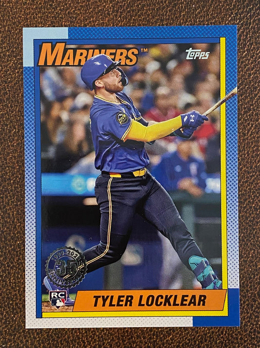 Tyler Locklear - 2025 Topps Series 1 - 1990 Insert - Mariners
