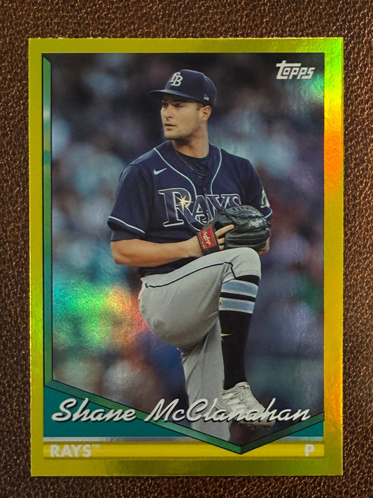 Shane McClanahan - 2024 Topps Archives - Yellow Foil - Rays