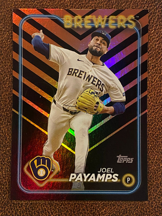 Joel Payamps - 2024 Topps Update - Holiday Parallel - Brewers