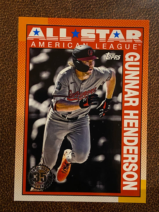 Gunnar Henderson - 2025 Topps Series 2 - 1990 All Star Insert - Orioles
