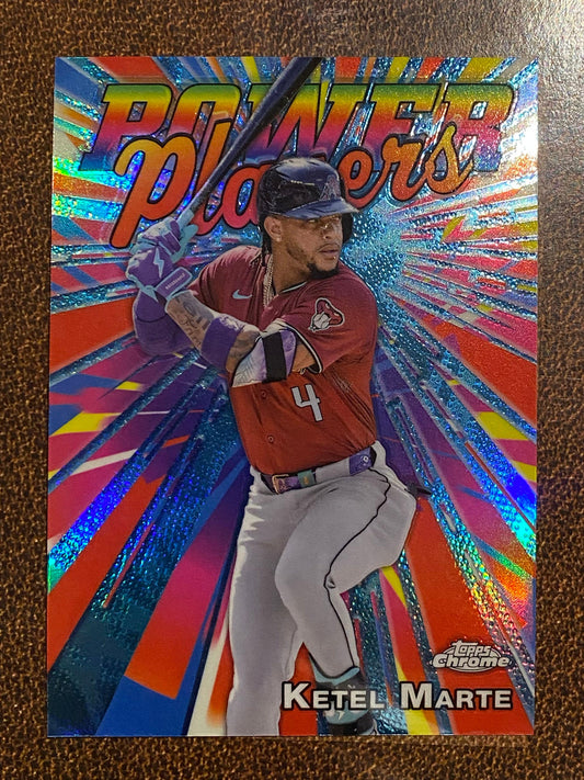 Ketel Marte - 2025 Topps Chrome - Power Players - Diamondbacks