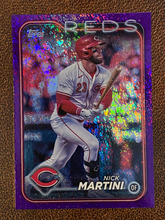 Nick Martini - 2024 Topps Update - Purple Foil /799 - Reds