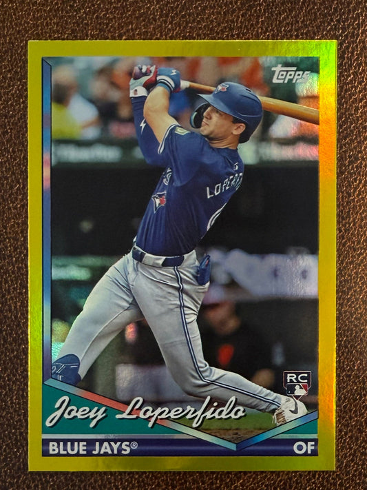 Joey Loperfido - 2024 Topps Archives - Yellow Foil - Blue Jays