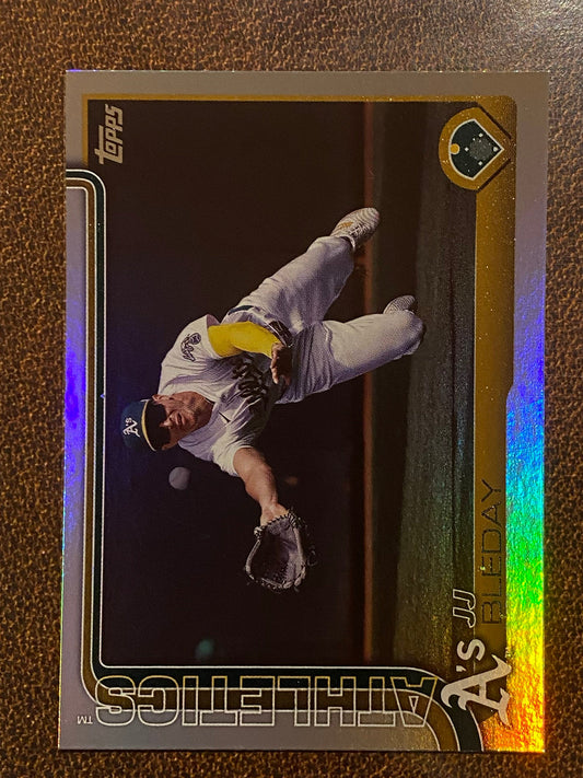 JJ Bleday - 2025 Topps Series 1 - Rainbow Foil - Athletics