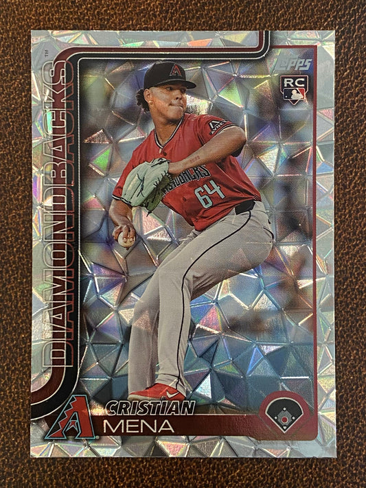 Cristian Mena - 2025 Topps Series 1 - Diamante - Diamondbacks