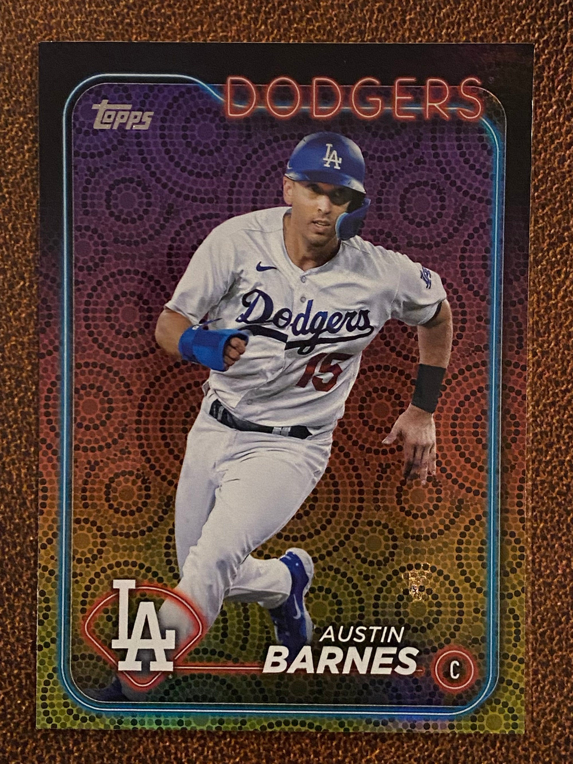 Austin Barnes 2024 Topps Series 2 Holiday Parallel Dodgers Austin Barnes 2024 Topps Series 2 Holiday Parallel Dodgers