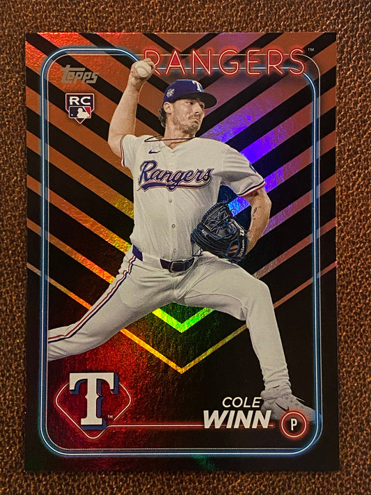 Cole Winn - 2024 Topps Update - Holiday Parallel - Rangers