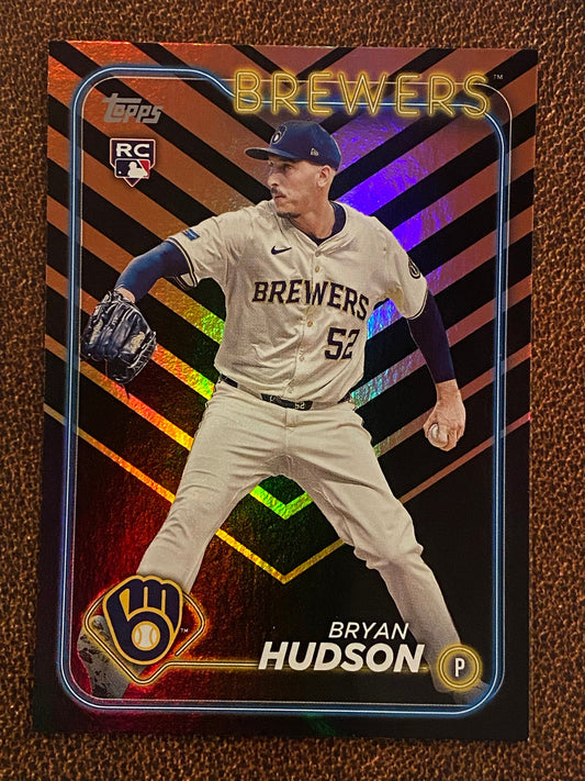 Bryan Hudson - 2024 Topps Update - Holiday Parallel - Brewers