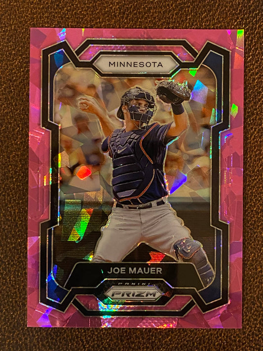 Joe Mauer - 2024 Panini Prizm - Pink Ice Mega - Twins