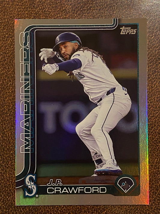 J.P. Crawford - 2025 Topps Series 1 - Rainbow Foil - Mariners