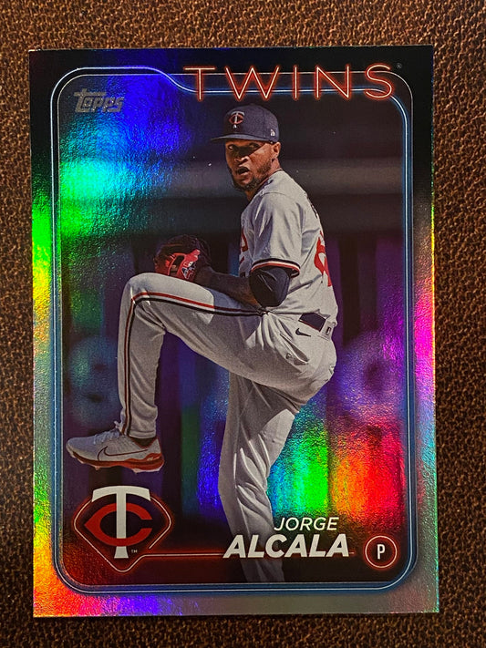 Jorge Alcala - 2024 Topps Update - Rainbow Foil - Twins