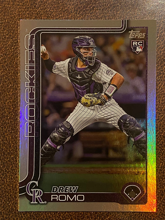 Drew Romo - 2025 Topps Series 1 - Rainbow Foil - Rockies