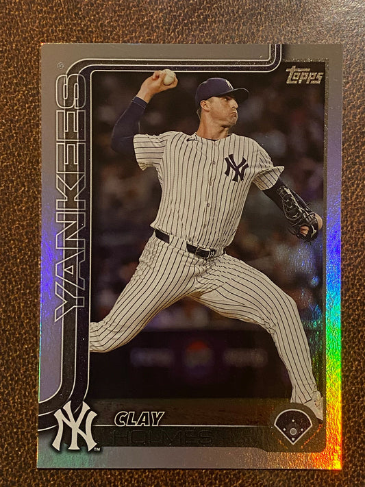 Clay Holmes - 2025 Topps Series 1 - Rainbow Foil - Yankees