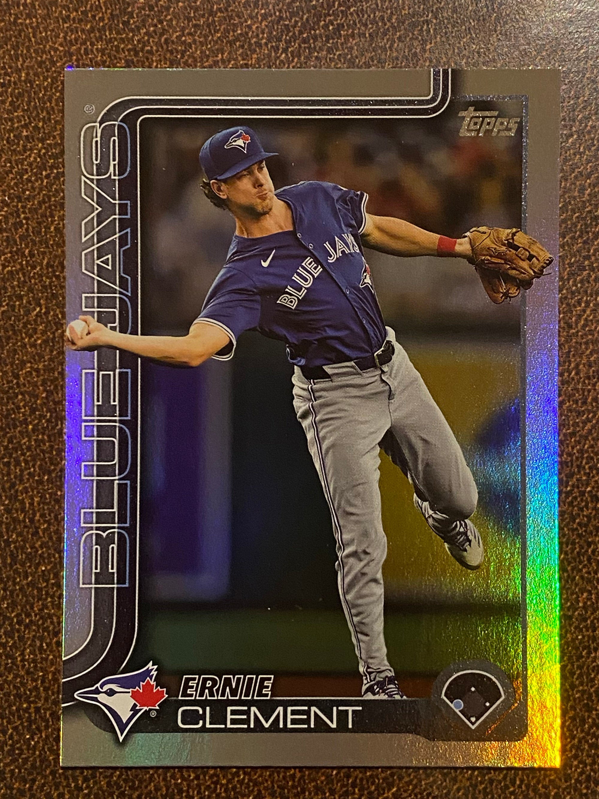 Ernie Clement - 2025 Topps Series 1 - Rainbow Foil - Blue Jays