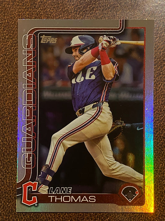 Lane Thomas - 2025 Topps Series 1 - Rainbow Foil - Guardians
