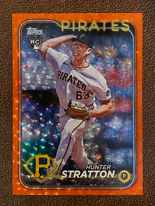 Hunter Stratton - 2024 Topps Update - Orange Foil /299 - Pirates