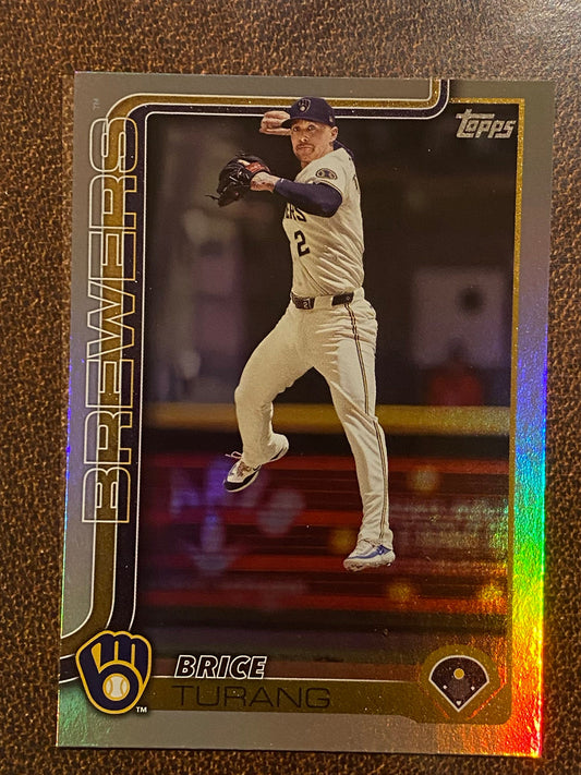Brice Turang - 2025 Topps Series 1 - Rainbow Foil - Brewers