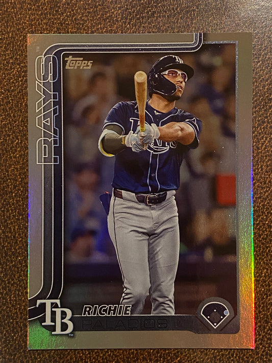 Richie Palacios - 2025 Topps Series 1 - Rainbow Foil - Rays