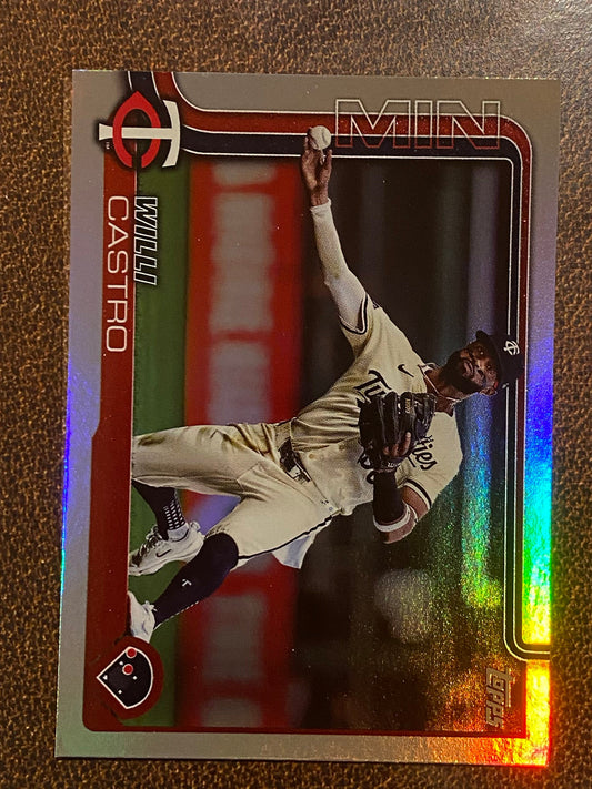 Willi Castro - 2025 Topps Series 1 - Rainbow Foil - Twins