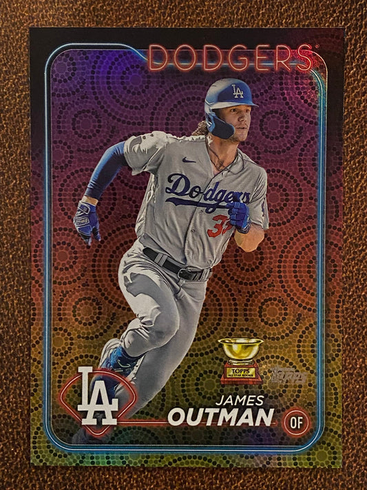 James Outman - 2024 Topps Series 2 - Holiday Parallel - Dodgers