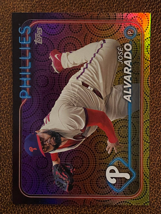 Jose Alvarado - 2024 Topps Series 2 - Holiday Parallel - Phillies