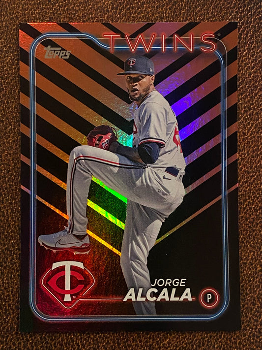 Jorge Alcala - 2024 Topps Update - Holiday Parallel - Twins