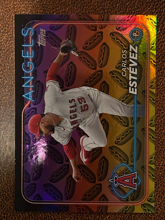 Carlos Estevez - 2024 Topps Series 2 - Hot Dog Parallel - Angels