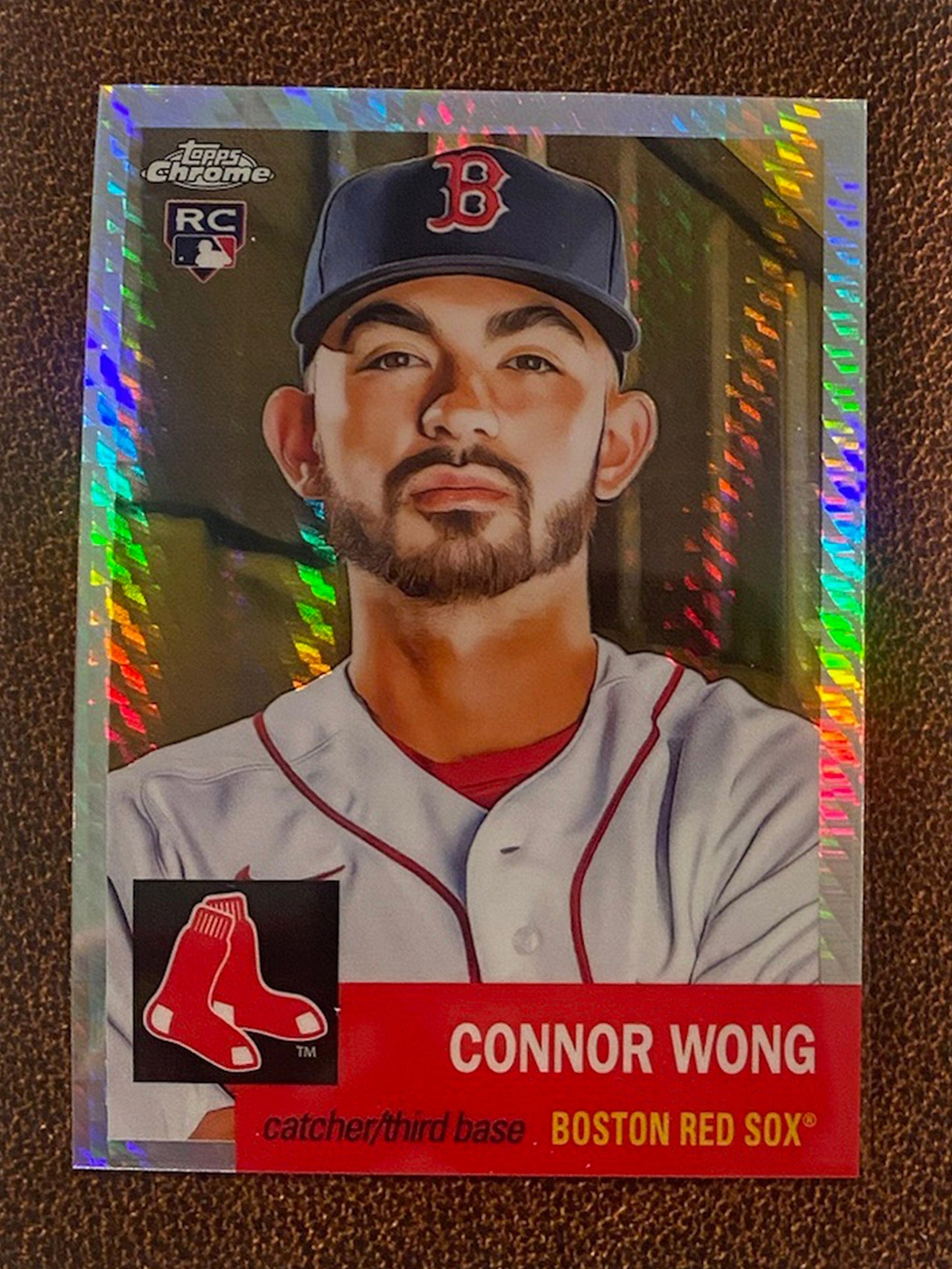 Connor Wong - 2022 Topps Chrome Platinum Anniversary - Prism Refractor - Red Sox