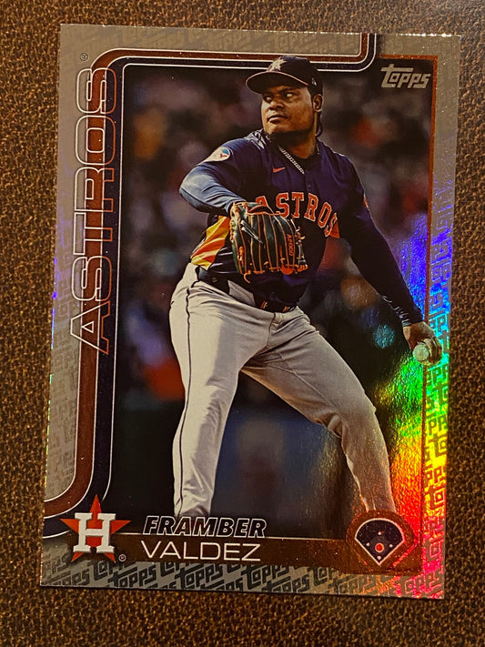 Framber Valdez - 2025 Topps Series 2 - Fanatics Exclusive Topps Foil Border - Astros